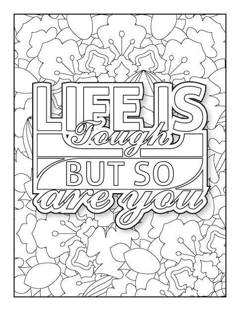 Motivational quote coloring page inspirational quote coloring page good vibes positive vibes