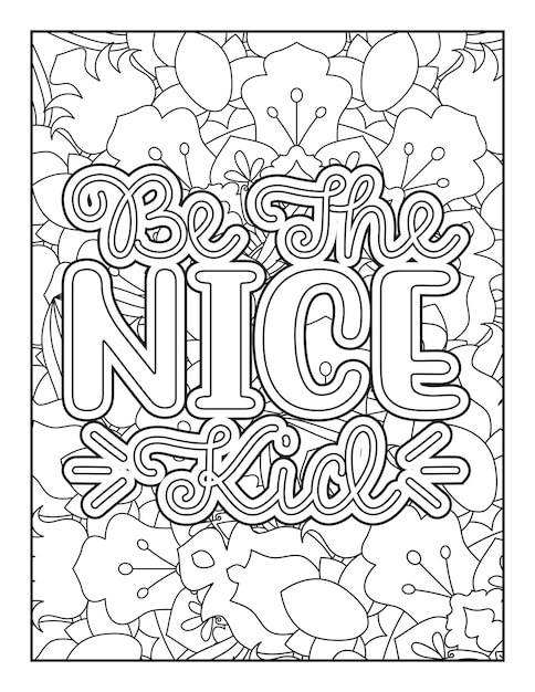 Motivational quote coloring page Inspirational quote coloring page