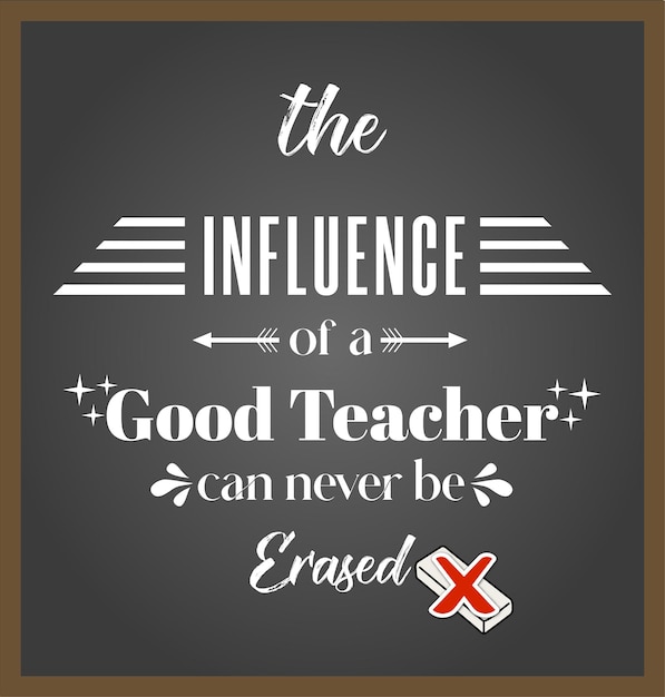 良い教師のための動機付けの引用、良い教師の影響