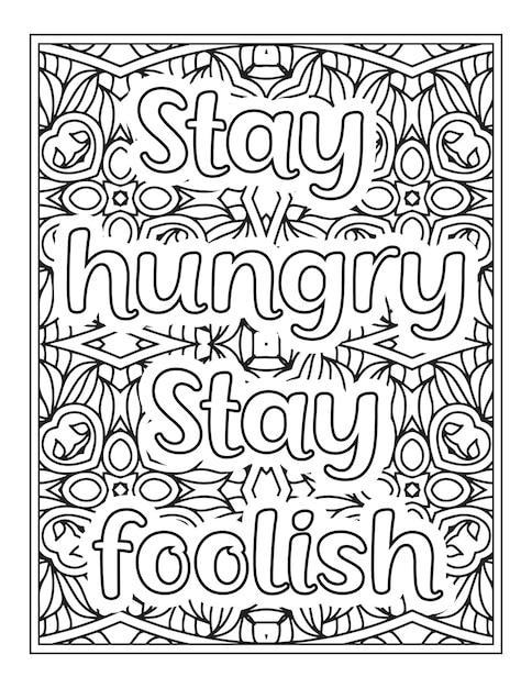 Motivational quotes coloring Book page inspirational quotes coloring page coloring page