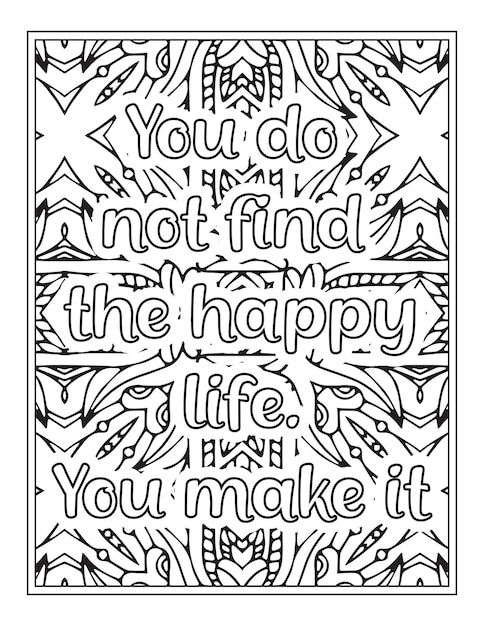 Motivational quotes coloring Book page inspirational quotes coloring page coloring page