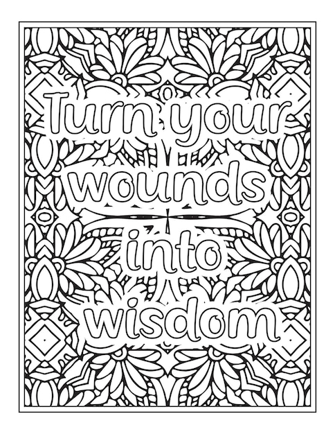 Motivational quotes coloring book page inspirational quotes coloring page coloring page