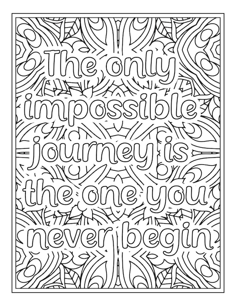 Motivational quotes coloring book page inspirational quotes coloring page coloring page