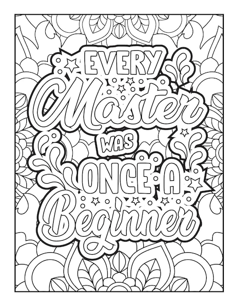 Motivational quotes coloring page inspirational quotes coloring page adult coloring page