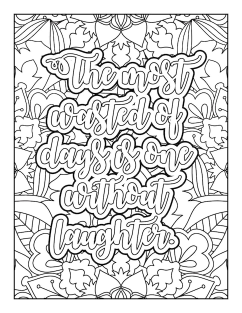 Motivational quotes coloring page Inspirational quotes coloring page Coloring page for adults