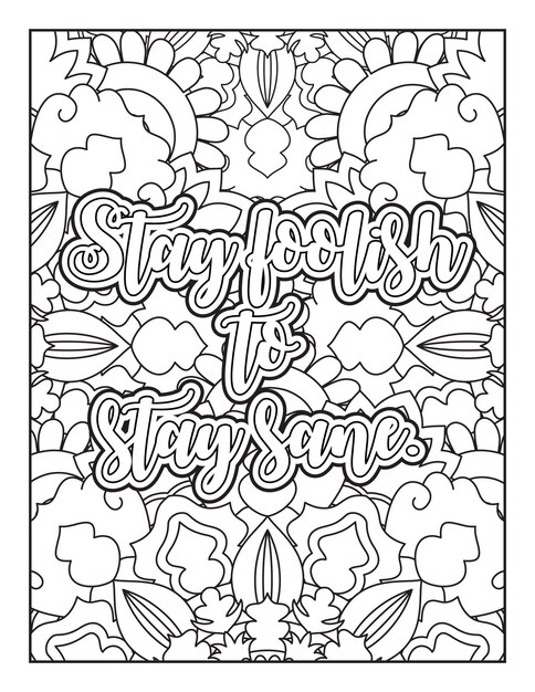 Motivational quotes coloring page Inspirational quotes coloring page Coloring page for adults