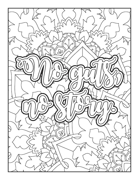 Motivational quotes coloring page Inspirational quotes coloring page Coloring page for adults