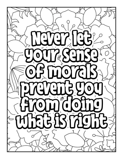 Motivational quotes coloring page Inspirational quotes coloring page Coloring page for adults