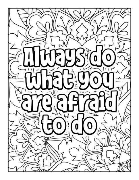 Motivational quotes coloring page inspirational quotes coloring page coloring page for adults