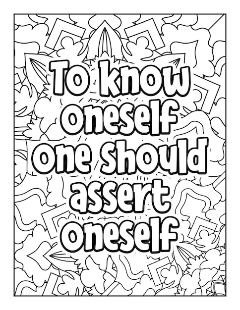 Motivational quotes coloring page Inspirational quotes coloring page Coloring page for adults