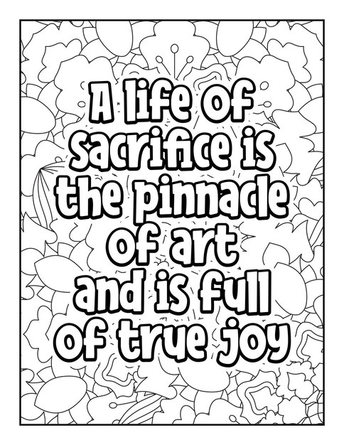 Motivational quotes coloring page Inspirational quotes coloring page Coloring page for adults