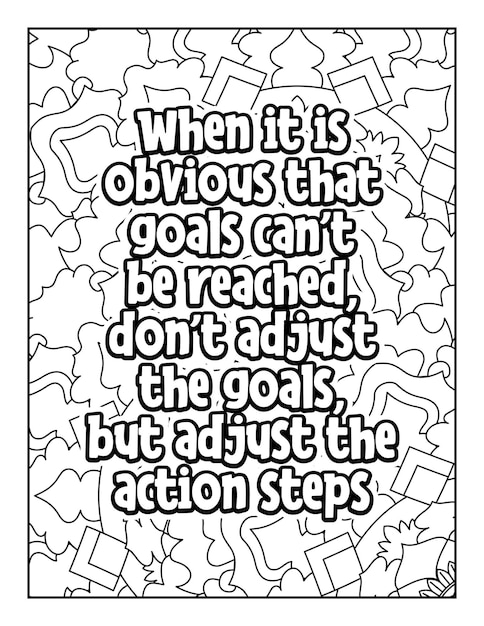 Motivational quotes coloring page inspirational quotes coloring page coloring page for adults