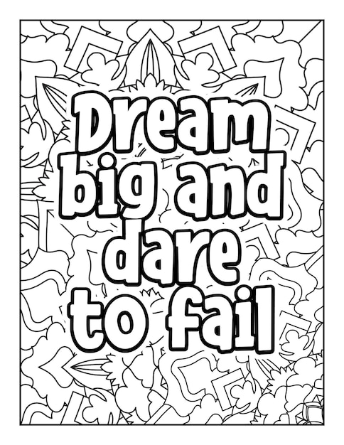 Motivational quotes coloring page Inspirational quotes coloring page Coloring page for adults