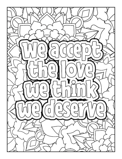 Motivational quotes coloring page Inspirational quotes coloring page Coloring page for adults