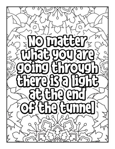 Motivational quotes coloring page Inspirational quotes coloring page Coloring page for adults