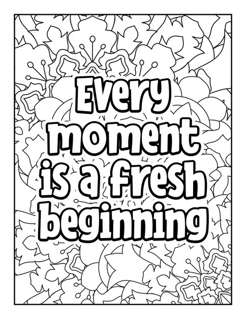 Motivational quotes coloring page Inspirational quotes coloring page Coloring page for adults