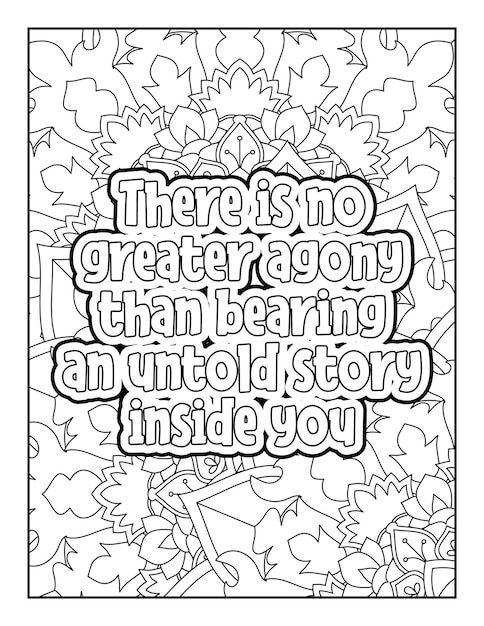 Motivational quotes coloring page Inspirational quotes coloring page Coloring page for adults