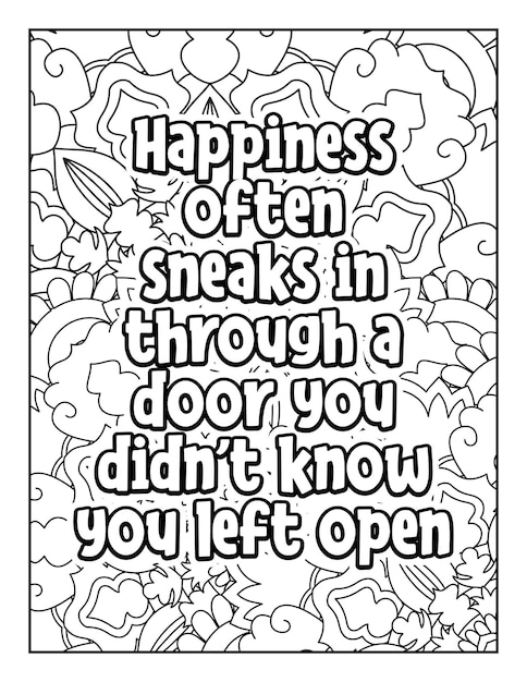 Motivational quotes coloring page Inspirational quotes coloring page Coloring page for adults