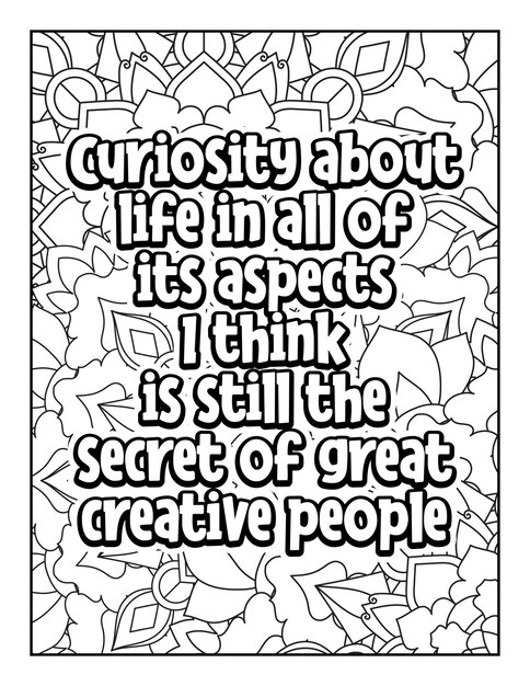 Motivational quotes coloring page Inspirational quotes coloring page Coloring page for adults