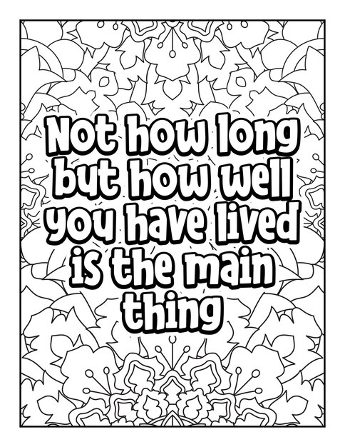 Motivational quotes coloring page Inspirational quotes coloring page Coloring page for adults