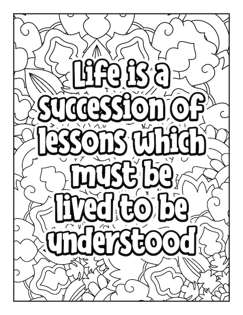 Motivational quotes coloring page Inspirational quotes coloring page Coloring page for adults