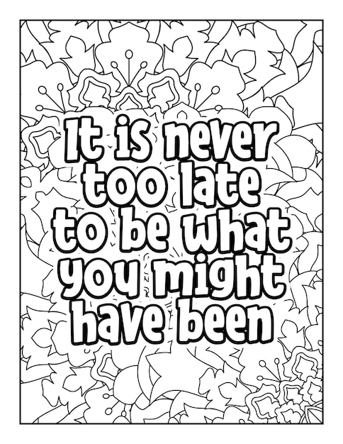 Motivational quotes coloring page inspirational quotes coloring page coloring page for adults