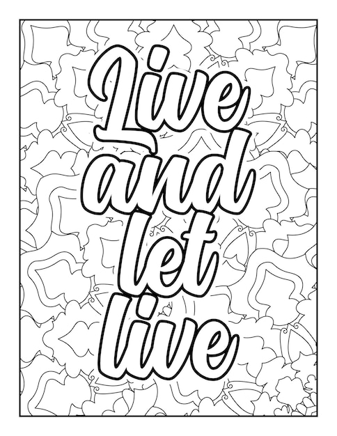 Motivational quotes coloring page Inspirational quotes coloring page Coloring page for adults