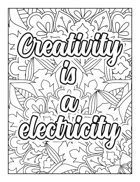 Motivational quotes coloring page Inspirational quotes coloring page Coloring page for adults