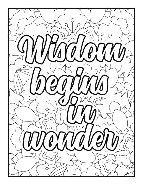 Motivational quotes coloring page inspirational quotes coloring page coloring page for adults