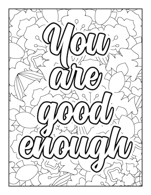 Motivational quotes coloring page inspirational quotes coloring page coloring page for adults