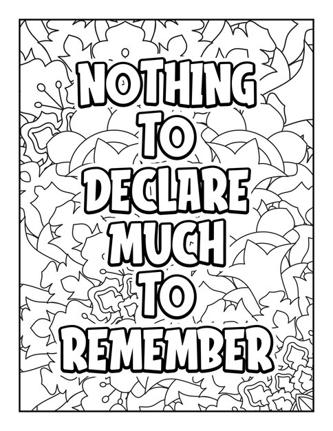 Motivational quotes coloring page Inspirational quotes coloring page Coloring page for adults