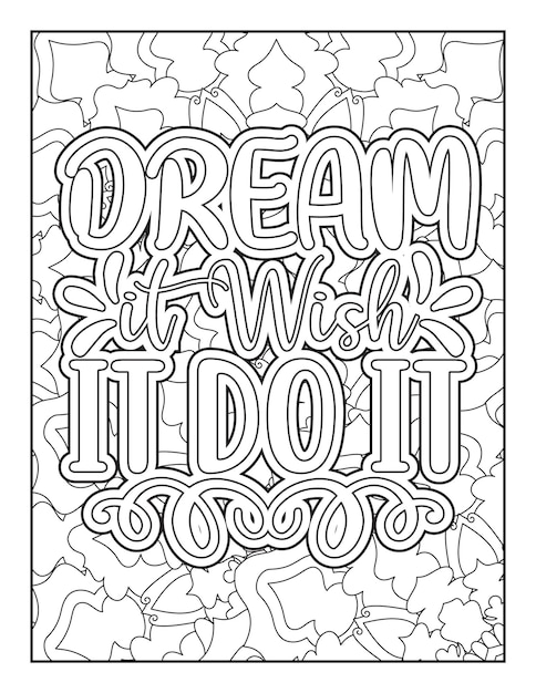 Motivational quotes coloring page inspirational quotes coloring page