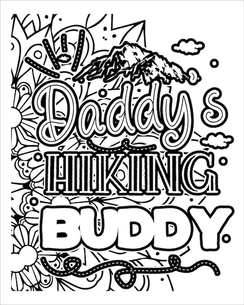 Motivational quotes coloring page