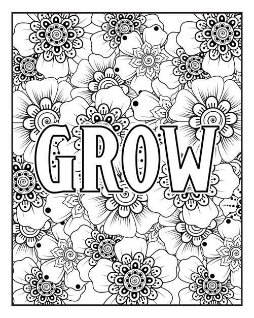 motivational quotes coloring pages design .inspirational words coloring book pages design