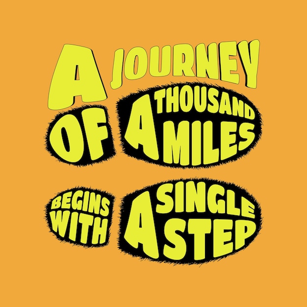 motivational quotes A JOURNEY OF A THOUSAND MILES BEGINS WITH A SINGLE STEP