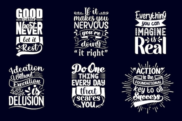 Motivational Quotes Typography T Shirt Design