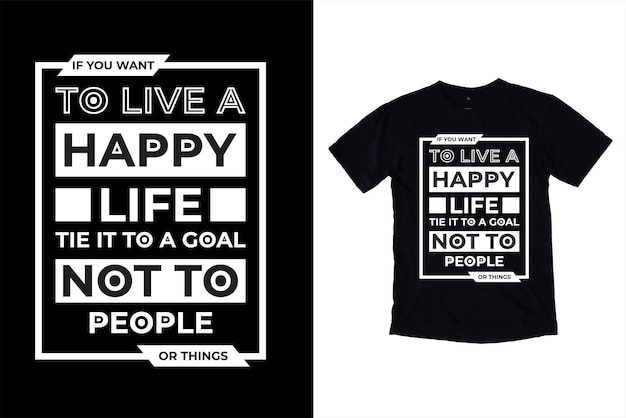 Motivational quotes typography tshirt design template