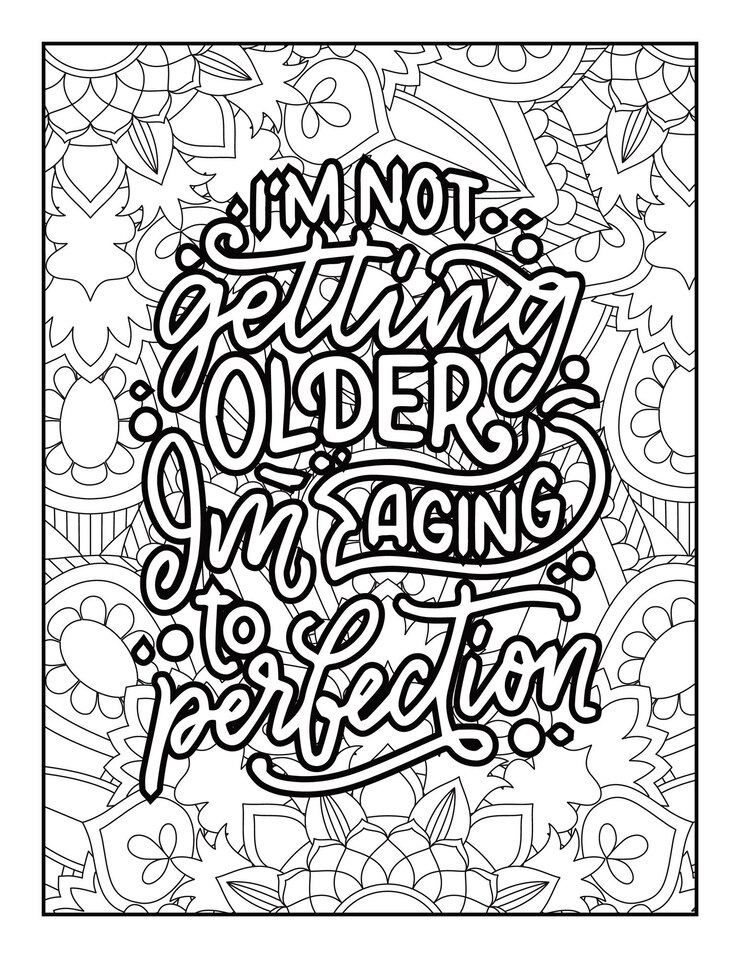 Vector motivational quotesinspirational quotes coloring book for adults vector illustration quotes