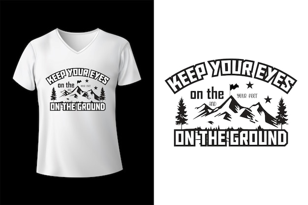 Vector motivational t shirt design keep your eyes t shirt design new t shirt design