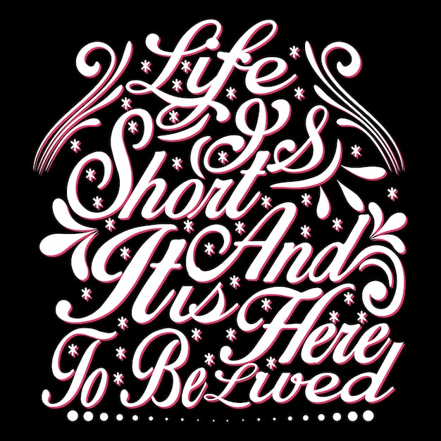 Vector motivational t-shirt design with handwritten typography