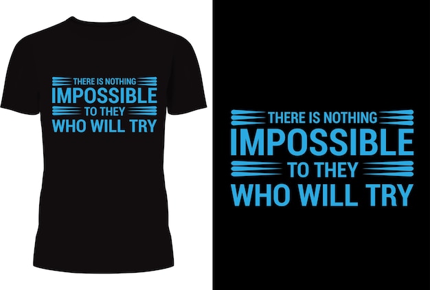 Vector motivational t shirt design