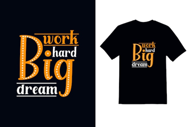 Motivational Typeface T shirt design