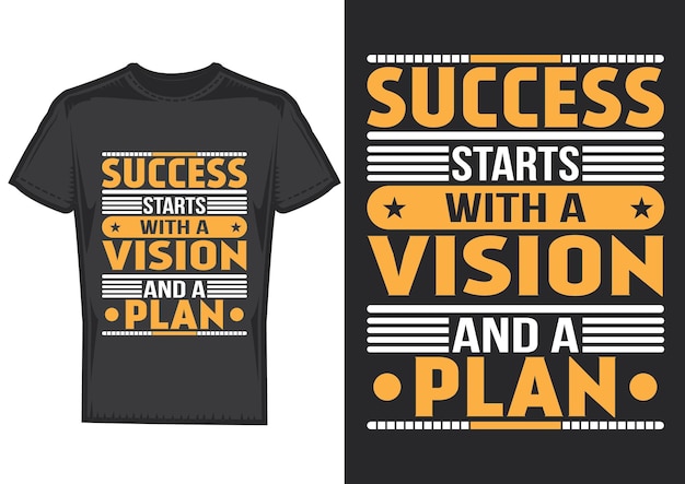 Дизайн футболки с мотивационной типографикой