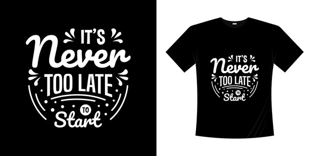 Motiverende belettering typografie t shirt design. Belettering Handgeschreven stijl.