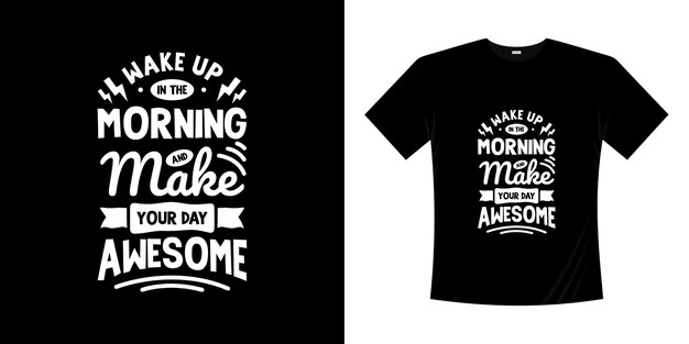 Motiverende belettering typografie t shirt design. belettering handgeschreven stijl.