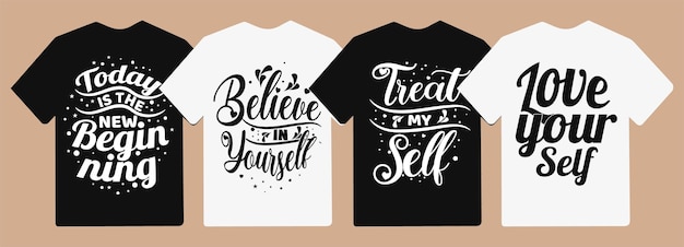 Vector motiverende en inspirerende typografie belettering citaten slogan voor t-shirt en merchandise