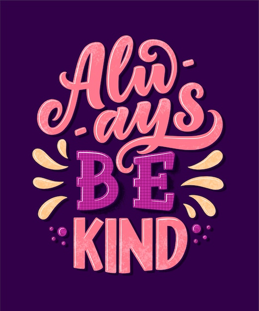 Motiverende kalligrafie poster. Inspirerend citaat.
