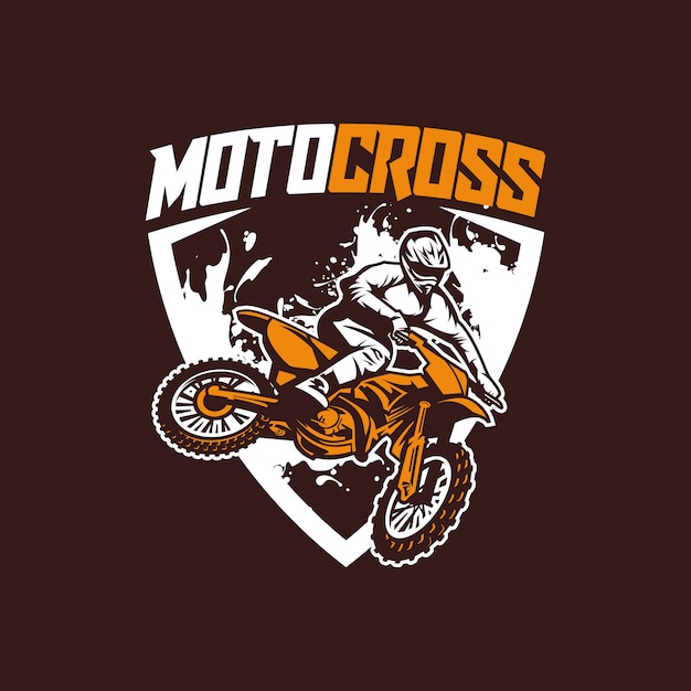 Moto cross vettore