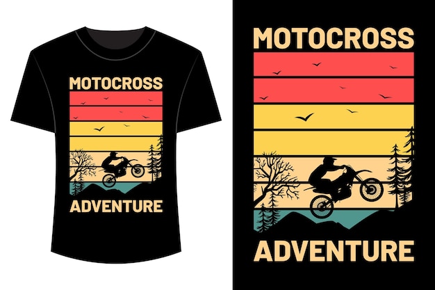 Дизайн футболки motocross adventure