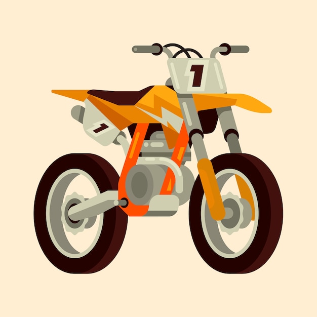 Motocross bike-pictogram